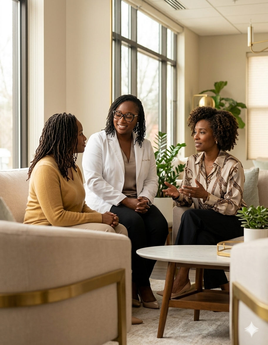 Dr. Jones in her wellness studio.
